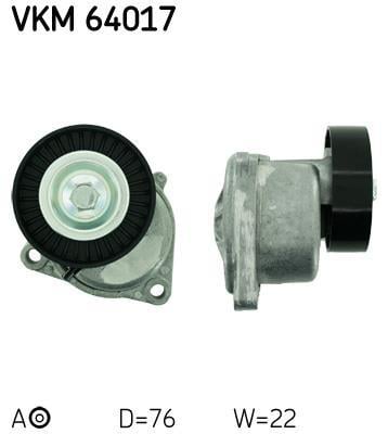 Rolo tensor da correia trapezoidal estriada SKF ref. VKM 64017